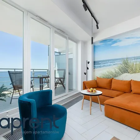 Golden Wave - Frontowy Widok Na Morze - Aprent Apartment