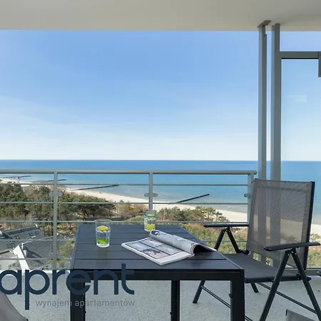 Golden Wave - Frontowy Widok Na Morze - Aprent 아파트 드지우노웨크