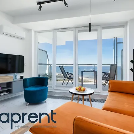 아파트 Golden Wave - Frontowy Widok Na Morze - Aprent