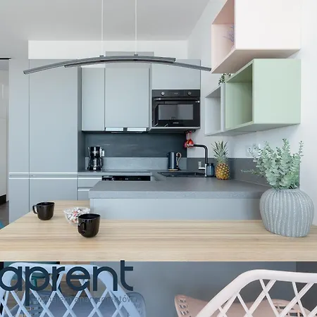 Golden Wave - Frontowy Widok Na Morze - Aprent 아파트 드지우노웨크