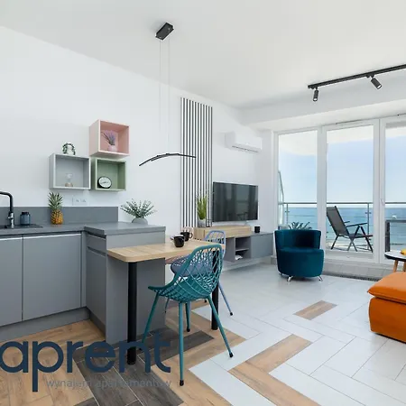 Golden Wave - Frontowy Widok Na Morze - Aprent Apartment