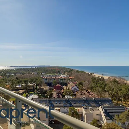 아파트 Golden Wave - Frontowy Widok Na Morze - Aprent 드지우노웨크