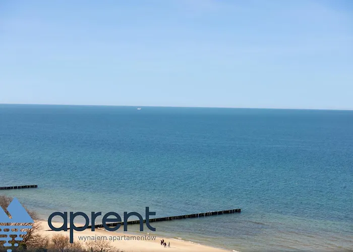 Golden Wave - Frontowy Widok Na Morze - Aprent 아파트 드지우노웨크