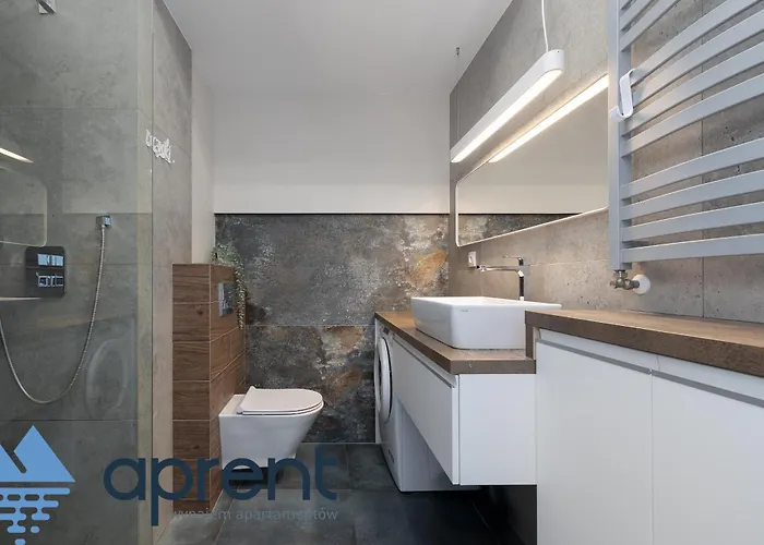 아파트 Golden Wave - Frontowy Widok Na Morze - Aprent 드지우노웨크