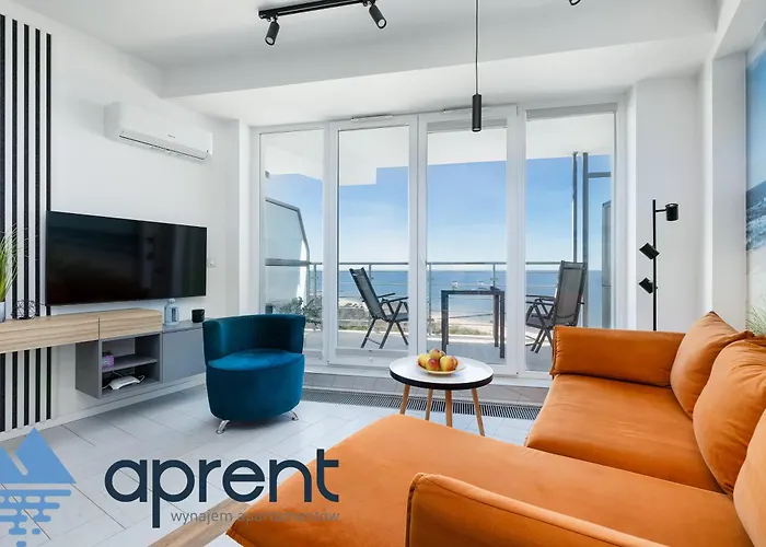 아파트 Golden Wave - Frontowy Widok Na Morze - Aprent