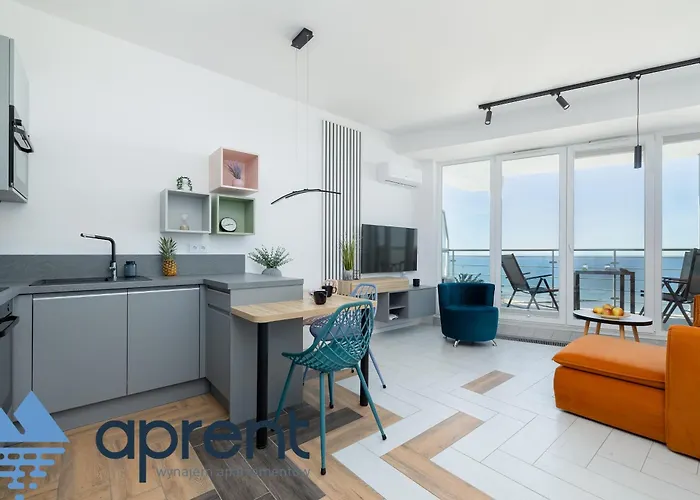 Golden Wave - Frontowy Widok Na Morze - Aprent 아파트