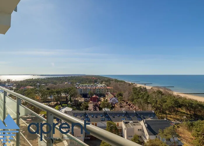 아파트 Golden Wave - Frontowy Widok Na Morze - Aprent 드지우노웨크